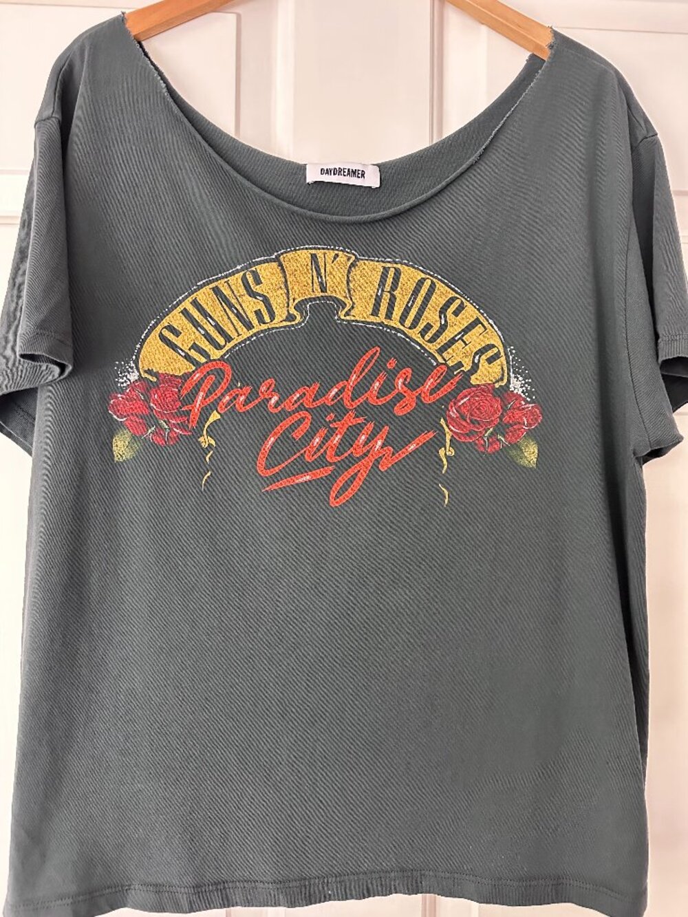Daydreamer Guns N Roses Paradise City Graphic Tee Oversized Slouchy Band Tee